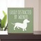 Funny Dachshund Pine Wood Sign 7x7 Inch Wall or Shelf Farmhouse Decor